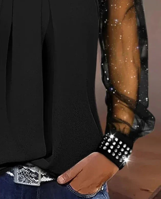 P|H - Elegant Sequin Knit Top Nina