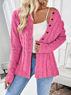 P|H - Cinched Waist Cable Cardigan Maureen