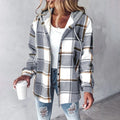 P|H - Hooded Plaid Shirt Jacket Carol