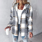 P|H - Hooded Plaid Shirt Jacket Carol