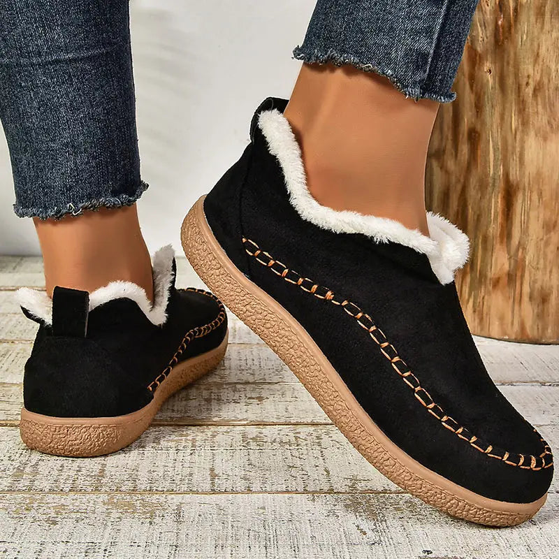 P|H - Cozy Fleece-Lined Slip-On Shoes Patricia