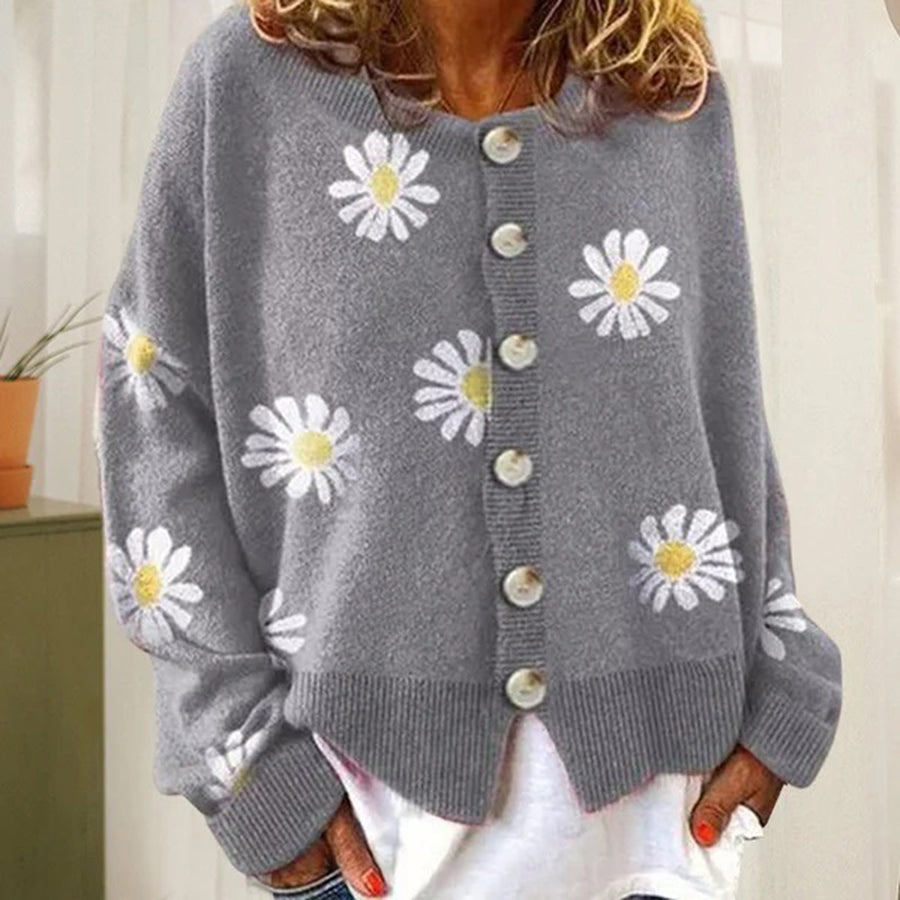 P|H - Daisy Embroidered Knit Cardigan Judith