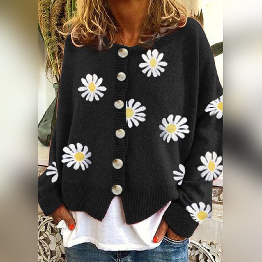 P|H - Daisy Embroidered Knit Cardigan Judith