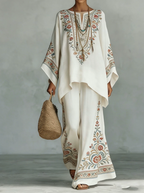 P|H - Elegant Patterned Two-Piece Set Céline