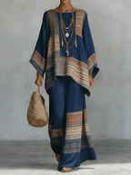 P|H - Elegant Patterned Two-Piece Set Céline