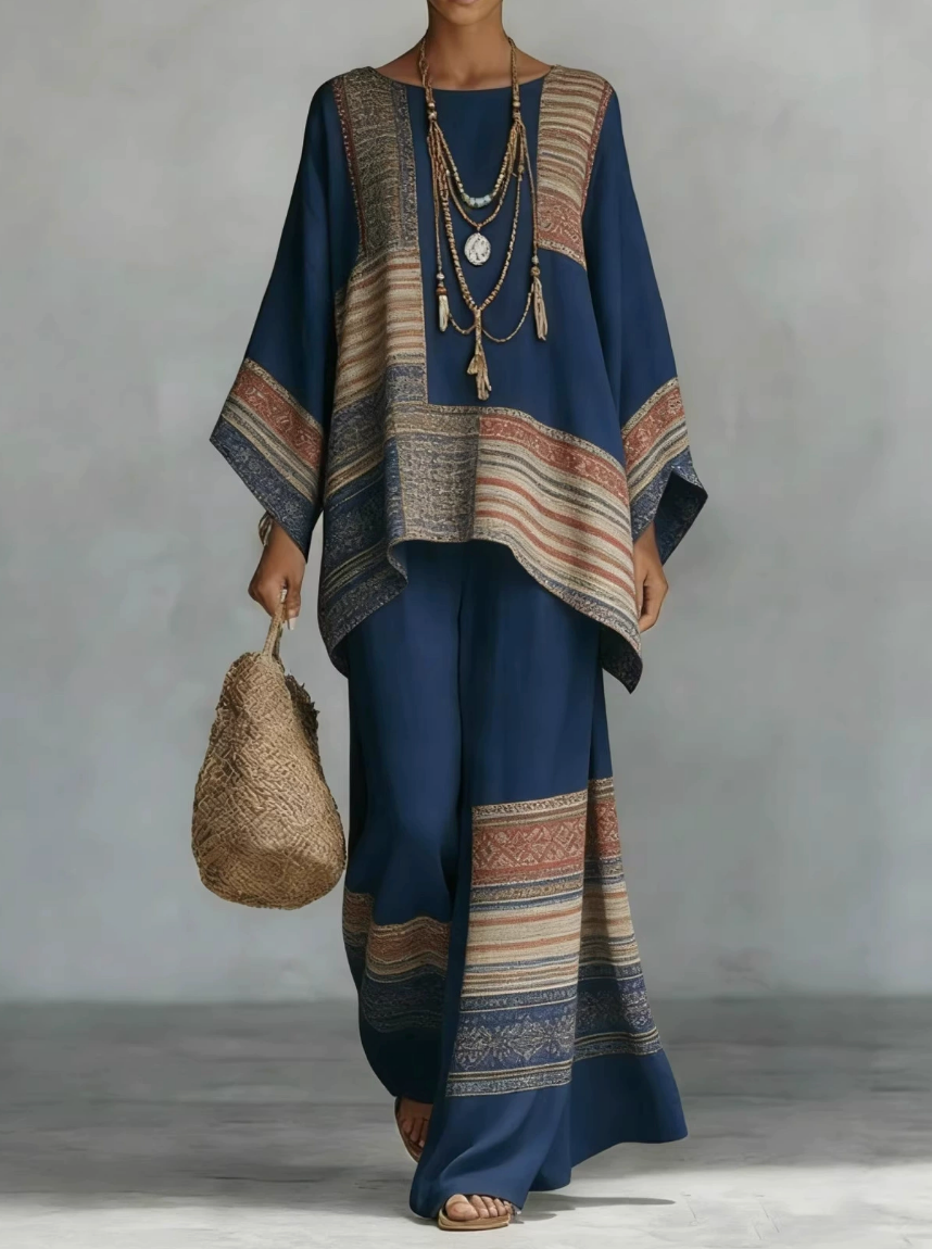 P|H - Elegant Patterned Two-Piece Set Céline