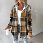 P|H - Hooded Plaid Shirt Jacket Carol