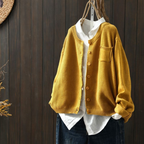 P|H - Soft Button-Front Knit Cardigan Evelyn
