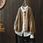 P|H - Soft Button-Front Knit Cardigan Evelyn