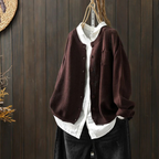 P|H - Soft Button-Front Knit Cardigan Evelyn