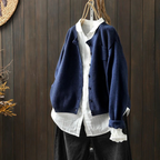 P|H - Soft Button-Front Knit Cardigan Evelyn