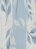 P|H - Sleeveless Blue Leaf Print Midi Dress Solene