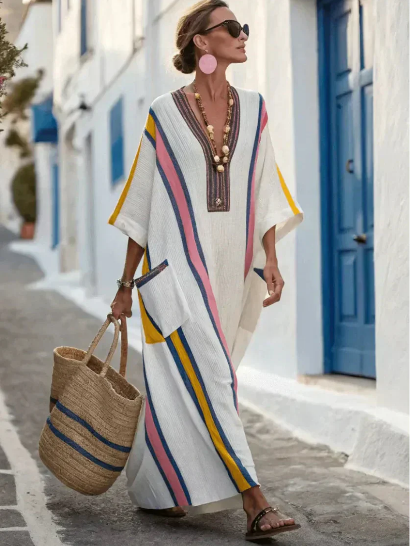 P|H - Three-Quarter Sleeve Maxi Dress Noemi