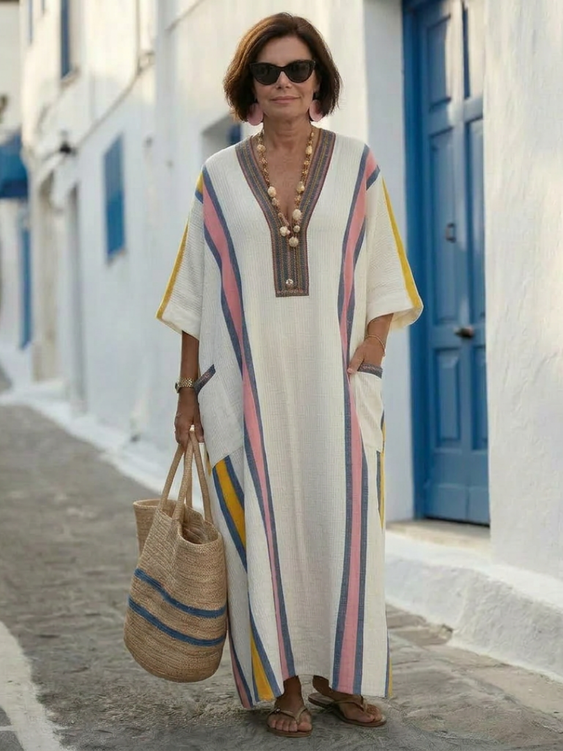 P|H - Three-Quarter Sleeve Maxi Dress Noemi