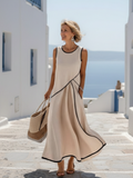P|H - Draped Sleeveless Maxi Dress Soleia