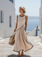 P|H - Draped Sleeveless Maxi Dress Soleia