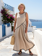 P|H - Draped Sleeveless Maxi Dress Soleia