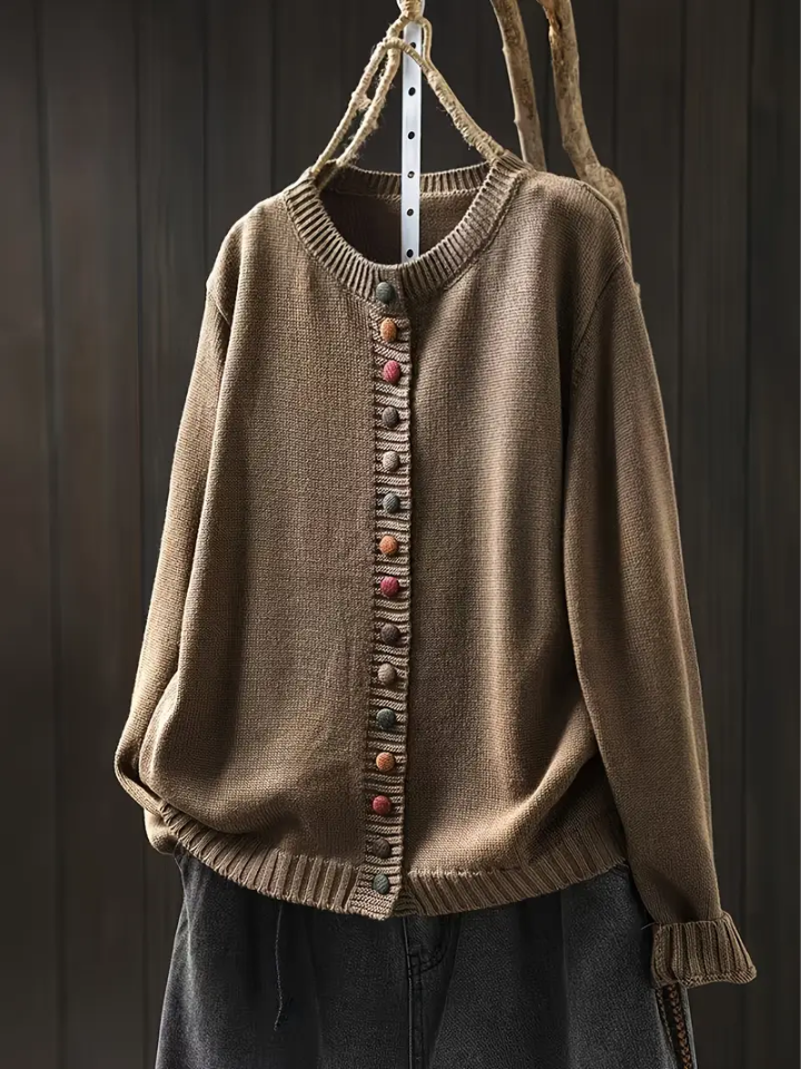P|H - Colorful Button Knit Cardigan Diane