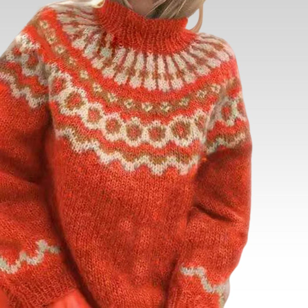 P|H - Ring Pattern Yoke Knit Sweater Sandra