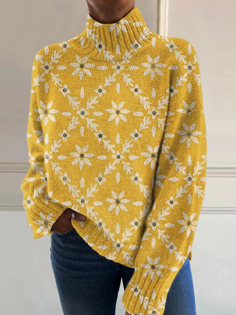 P|H - Daisy Lattice Knit Turtleneck Dorothy