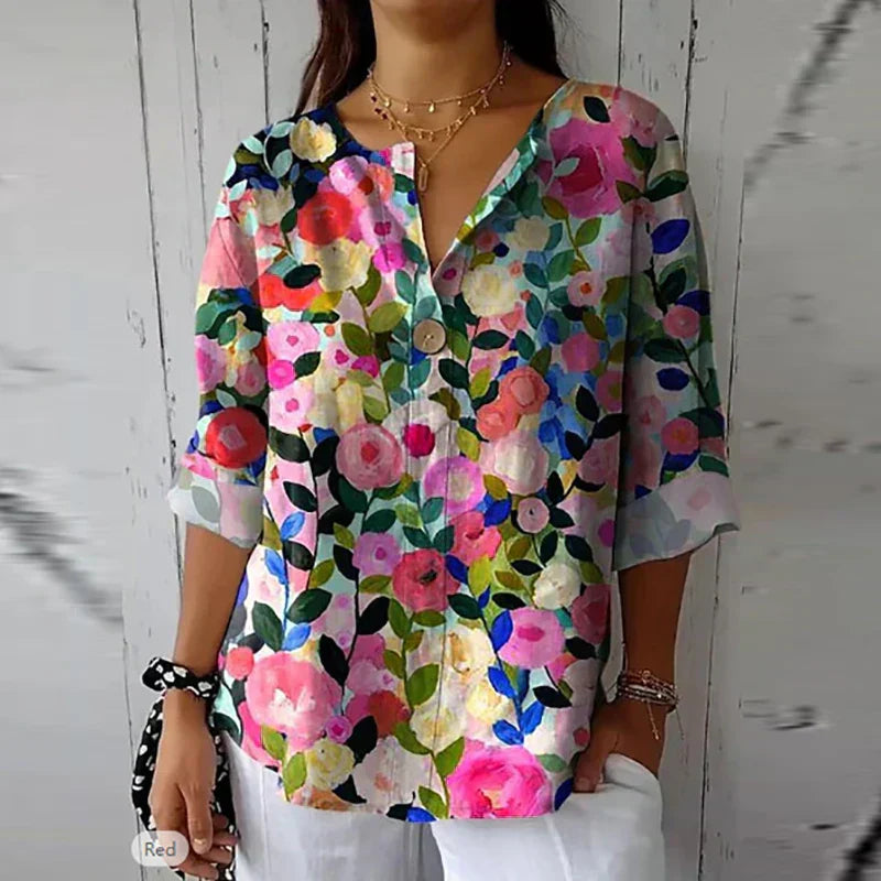 P|H - Elegant Floral Blouse Marie