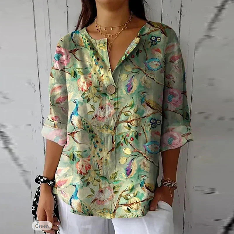 P|H - Elegant Floral Blouse Marie