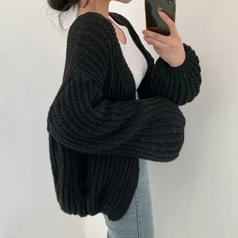 P|H - Balloon Sleeve Open Cardigan Catherine