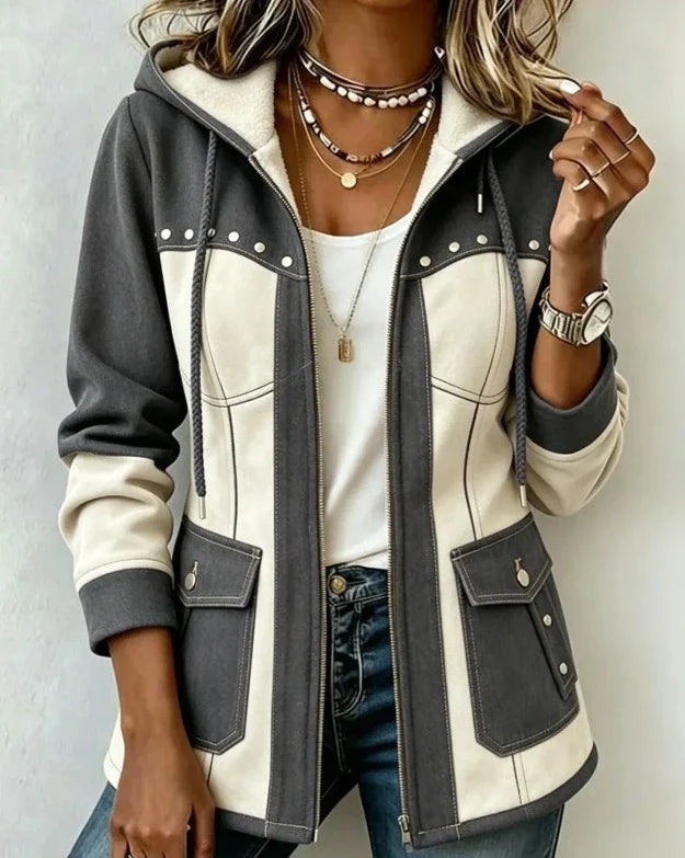 P|H - Hooded Colorblock Zip Jacket Eleanor