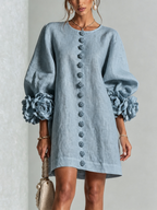 P|H - Rosette Cuff Shift Dress Cynthia
