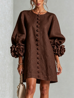 P|H - Rosette Cuff Shift Dress Cynthia