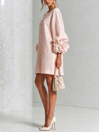 P|H - Rosette Cuff Shift Dress Cynthia