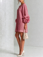 P|H - Rosette Cuff Shift Dress Cynthia