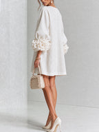P|H - Rosette Cuff Shift Dress Cynthia