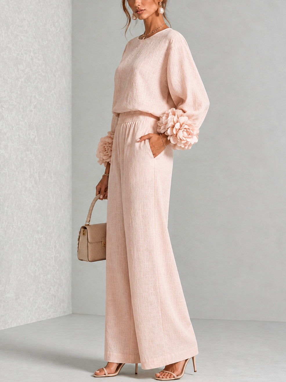 P|H - Rosette Cuff Two-Piece Set Helen