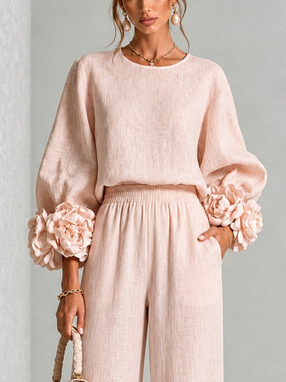 P|H - Rosette Cuff Two-Piece Set Helen