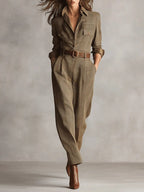 P|H - Chic Elegant Two-Piece Set Marine