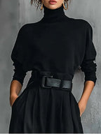 P|H - Turtleneck Straight-Leg Two-Piece Set Cyrielle