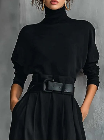 P|H - Turtleneck Straight-Leg Two-Piece Set Cyrielle