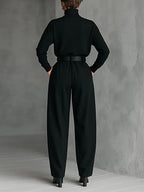 P|H - Turtleneck Straight-Leg Two-Piece Set Cyrielle