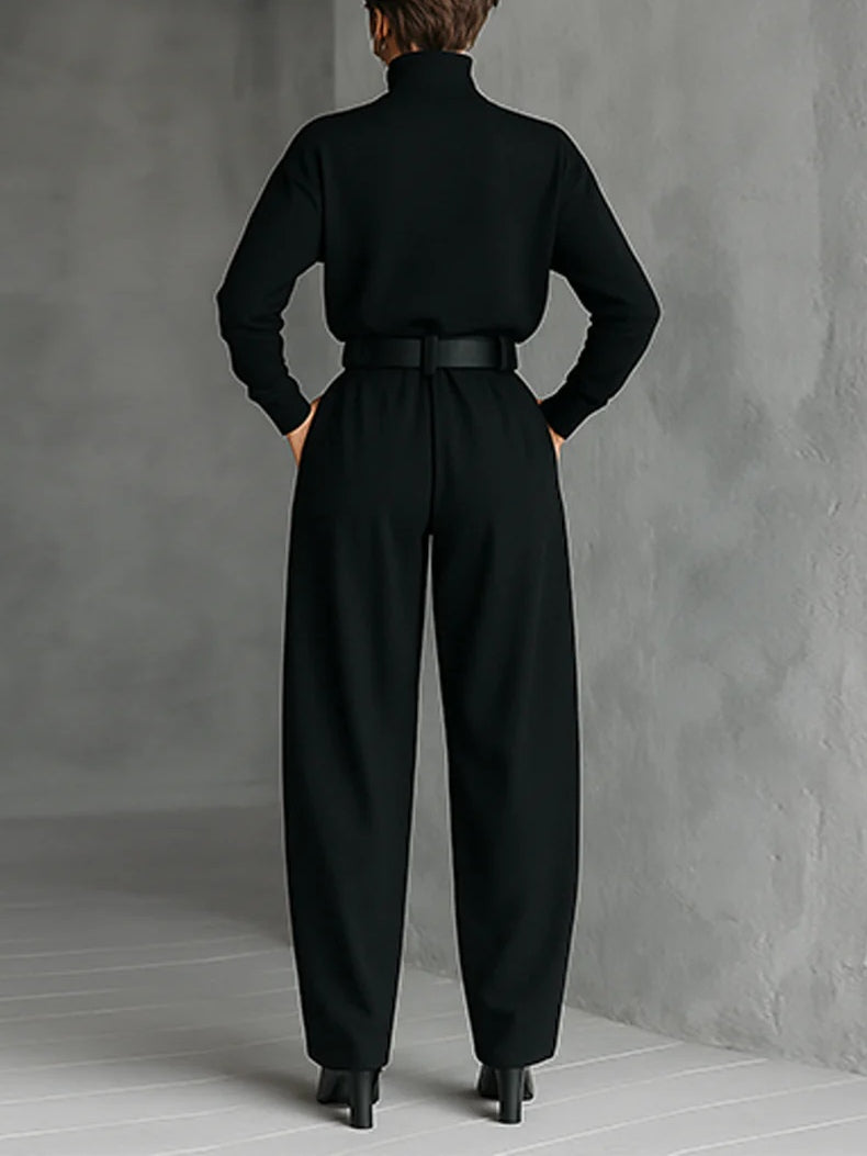P|H - Turtleneck Straight-Leg Two-Piece Set Cyrielle