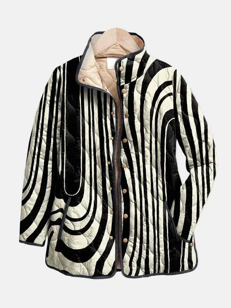 P|H - Abstract Wave Quilted Jacket Ruth