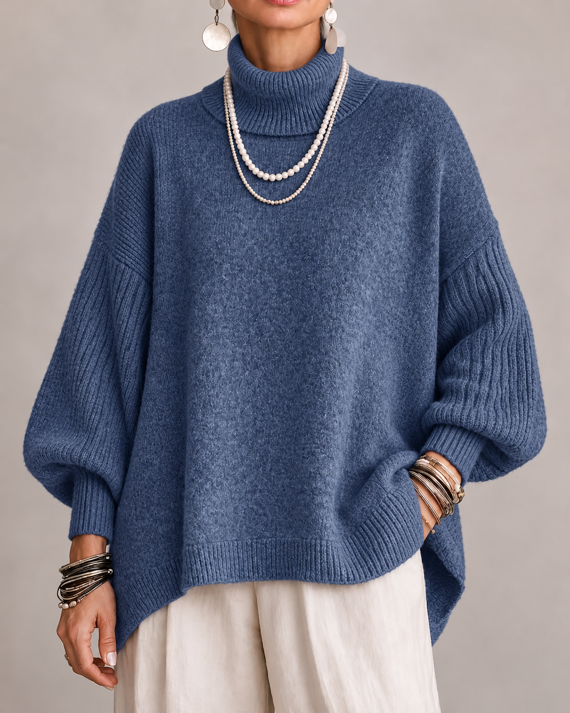 P|H - Oversized Turtleneck Sweater Sharon