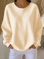 P|H - Waffle Knit Round Neck Pullover Evelyn