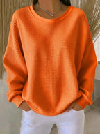 P|H - Waffle Knit Round Neck Pullover Evelyn