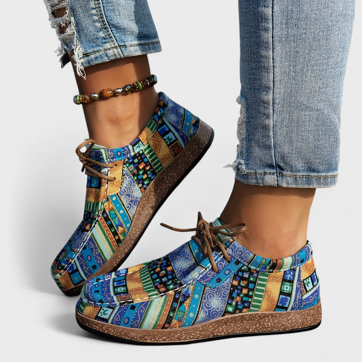 P|H - Bohemian Patchwork Comfort Sneakers Carol