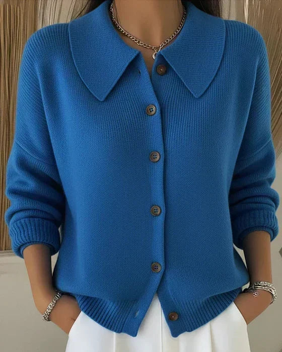 P|H - Point Collar Button Cardigan Cynthia