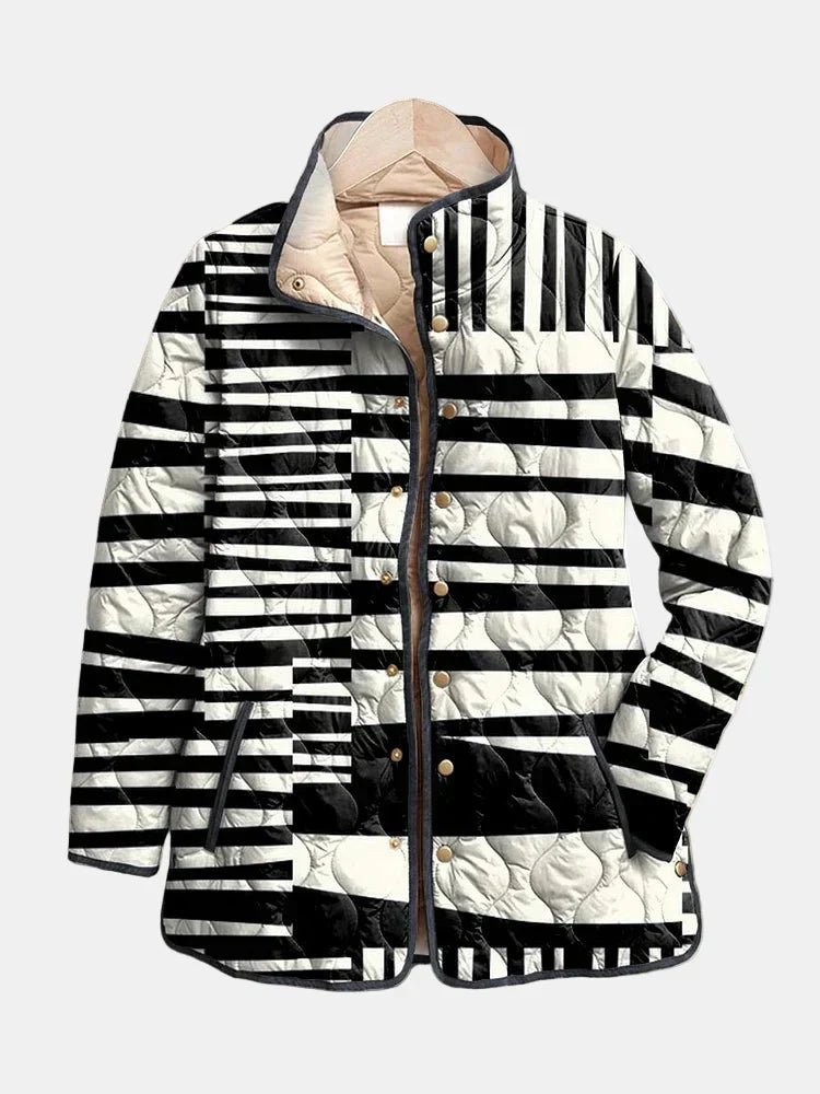 P|H - Bold Stripe Quilted Jacket Linda