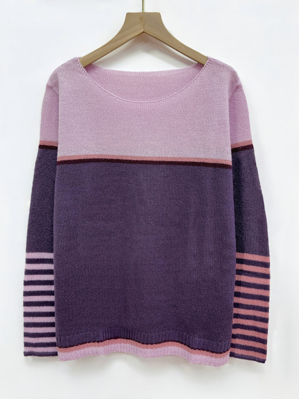 P|H - Colorblock Boat Neck Sweater Pamela
