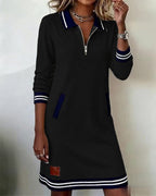 P|H - Zip Collar Knit Sweater Dress Judith