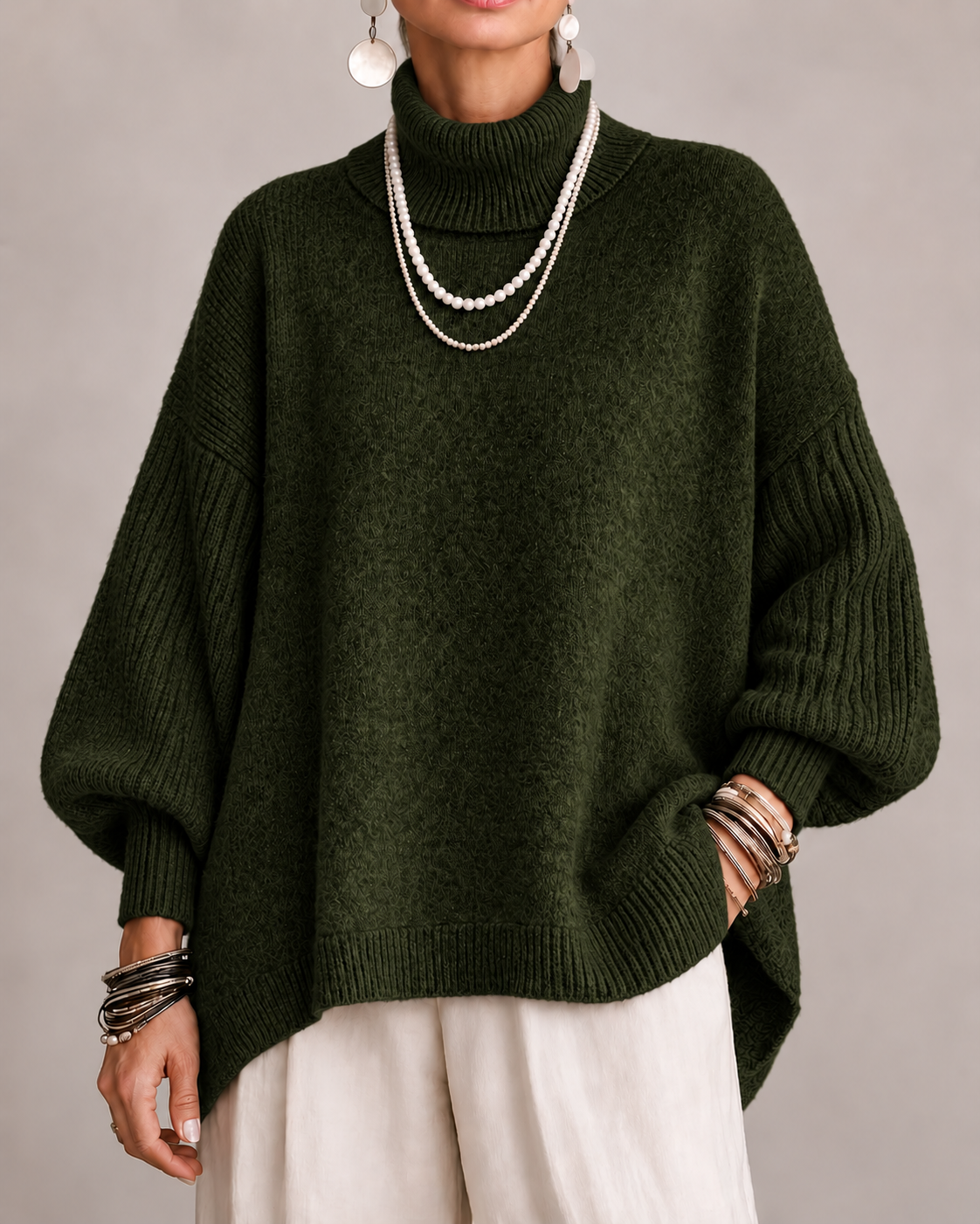 P|H - Oversized Turtleneck Sweater Sharon